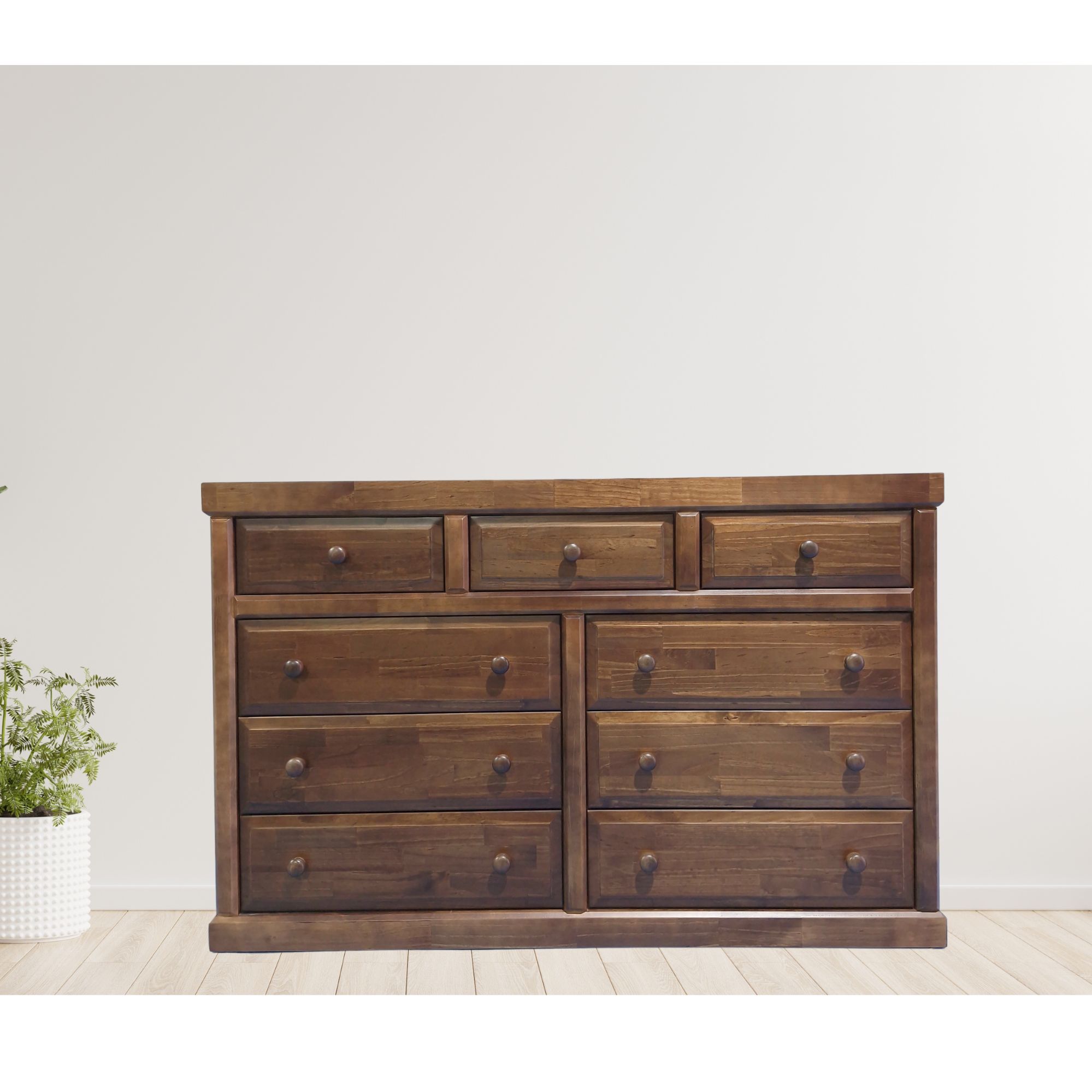 Comoda Victoria 9 cajones - Color Chocolate